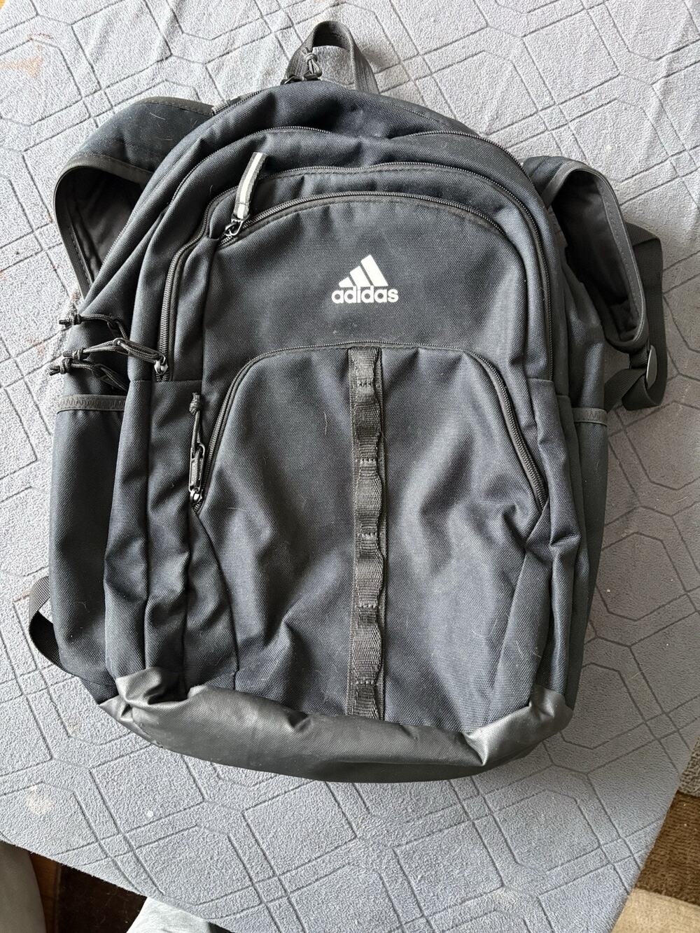 Adidas Backpack Black School Travel Book Bag